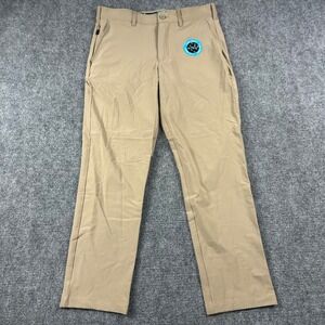 Birdie Bound Golf Pants Mens 32x30 Khaki New Flex Waist Performance Performance